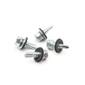 stainless steel black zinc grey 75mm self drilling roofing screws with rubber washer